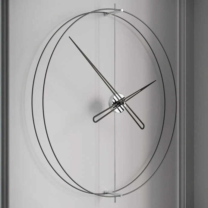 Timelesssimple90 Silver Duvar Saati 3