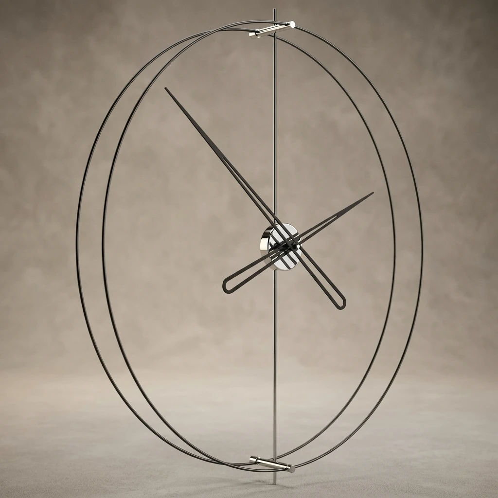 Timelesssimple90 Silver Duvar Saati 2