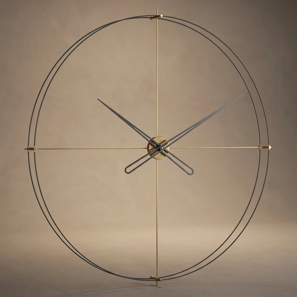 Timelesslarge200 Gold Duvar Saati 2