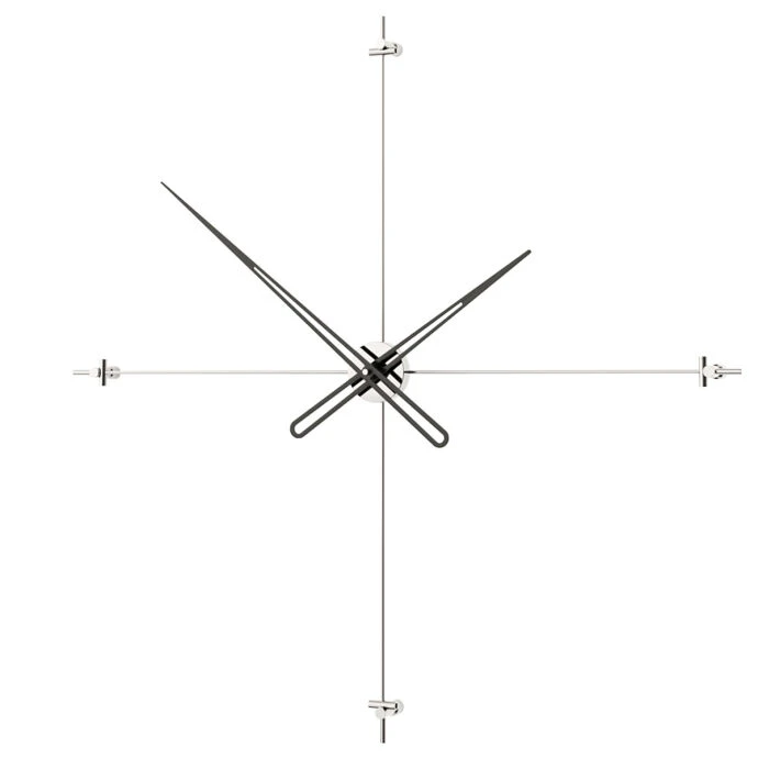 Compass90Silver Dekoratif Duvar Saati 2