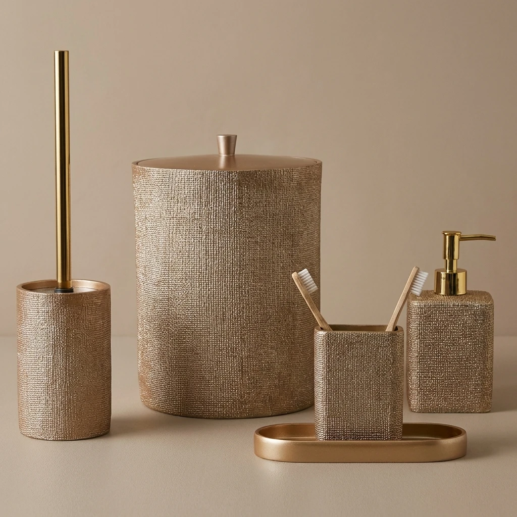 Linen Banyo Seti Vizon 1