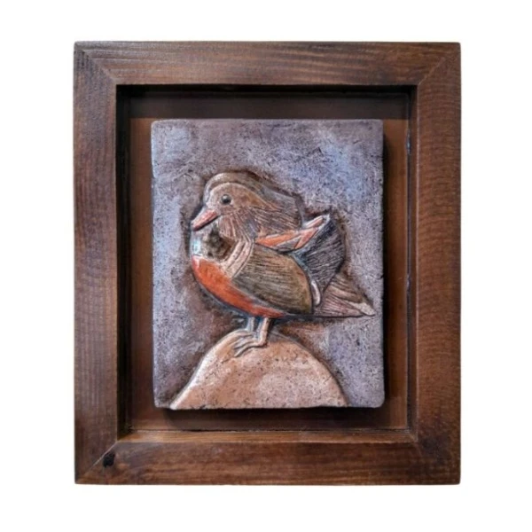TH Kuş Figürü Dekoratif Pano 5 30X26 Cm 2