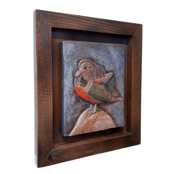 TH Kuş Figürü Dekoratif Pano 5 30X26 Cm 3
