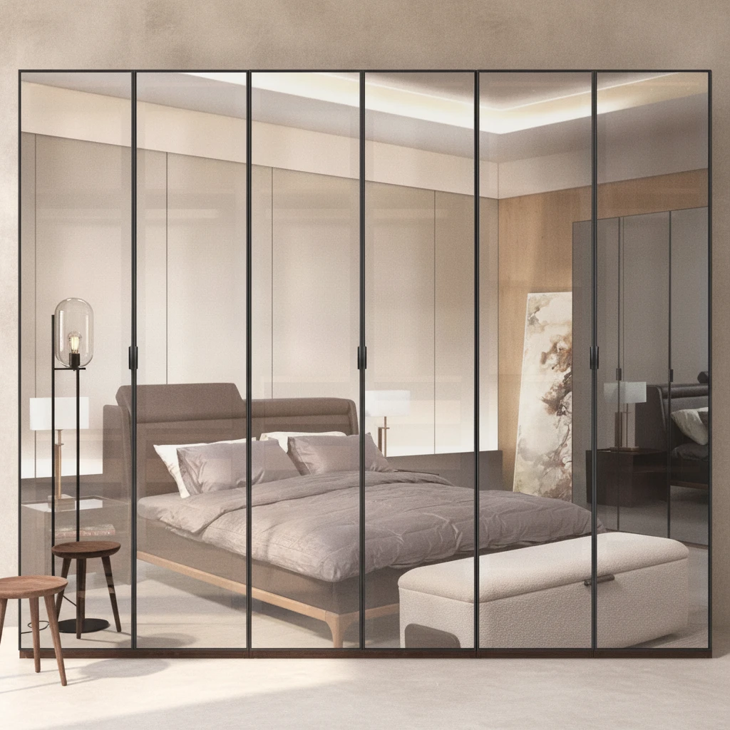 TH Loft 6 Cam Kapaklı Gardırop 1