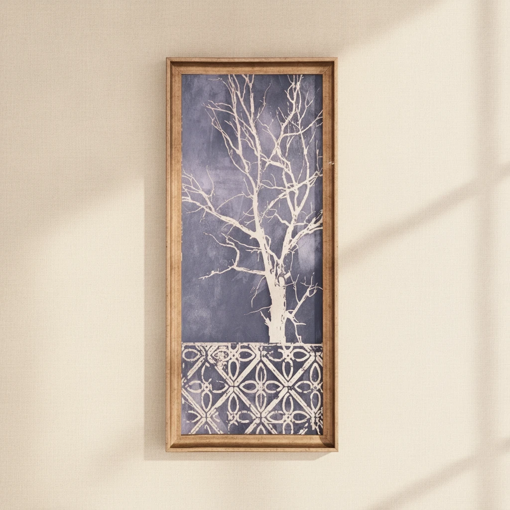 Tablo Gold Ağaç 50x110 Cm 1