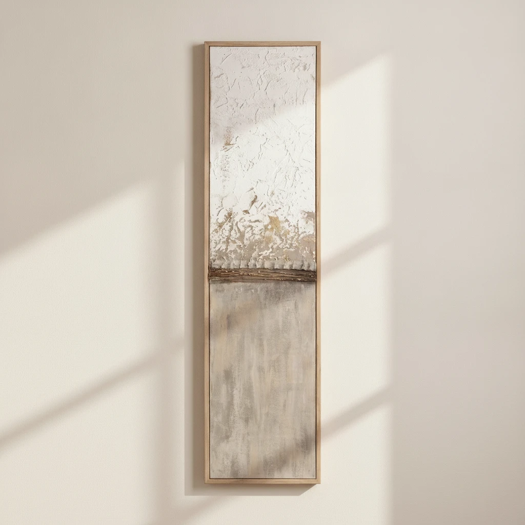 Çerçeveli Yağlı Boya Tablo 32x122 Cm 1