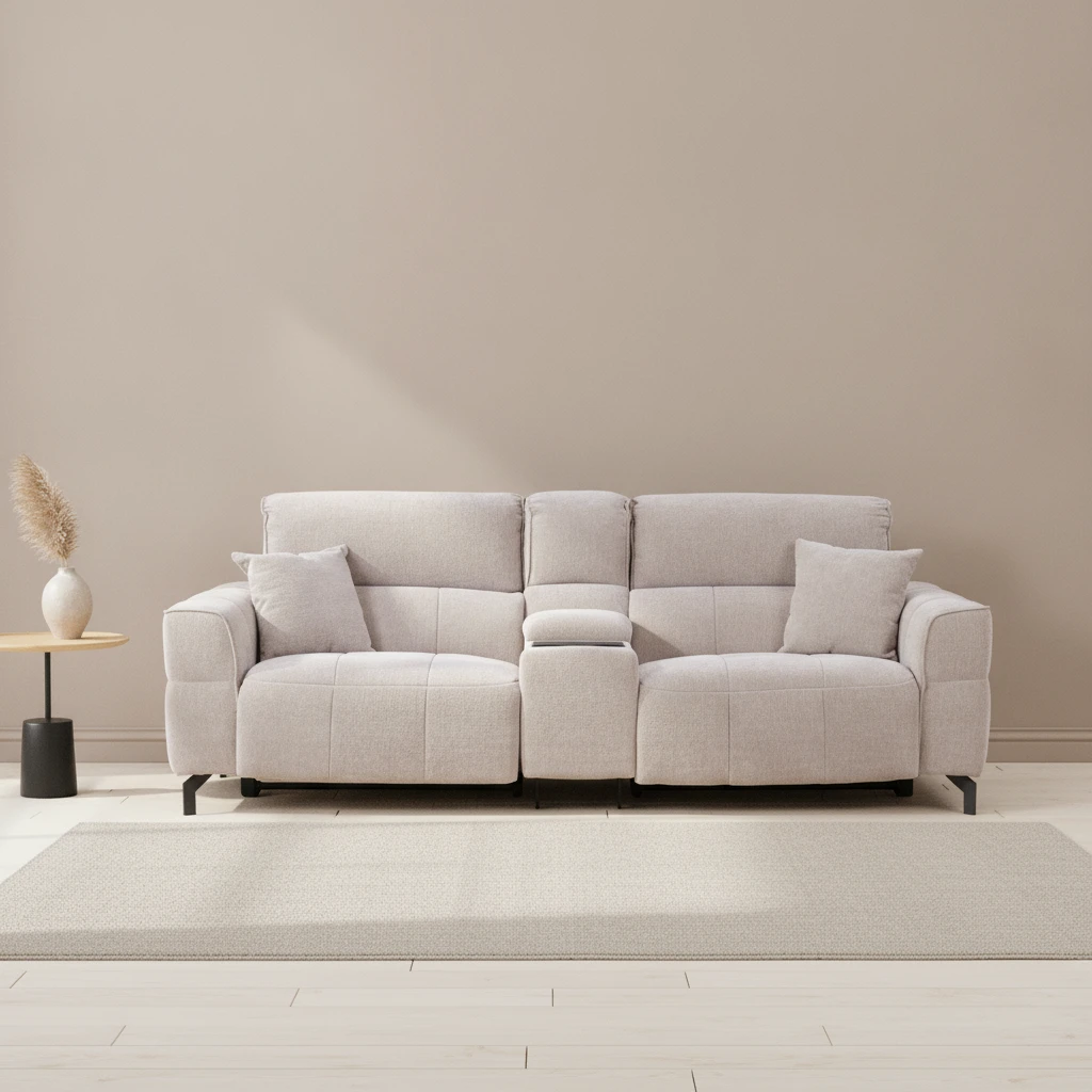 TH Tiffany Ara Modüllü İki Taraflı Recliner İkili Koltuk 1
