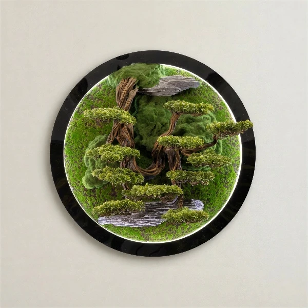 Led Işıklı Yuvarlak Bonsai Tablo-3 1