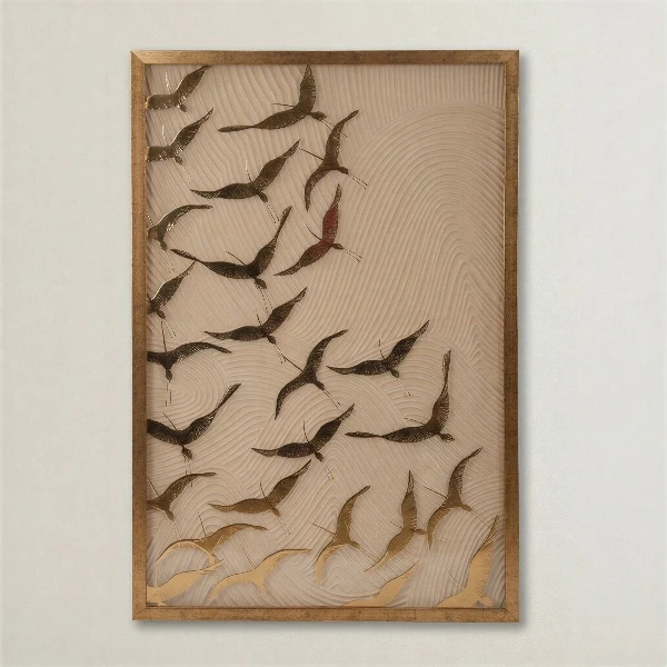 TH Altın Varaklı Tablo77X117 Cm 1