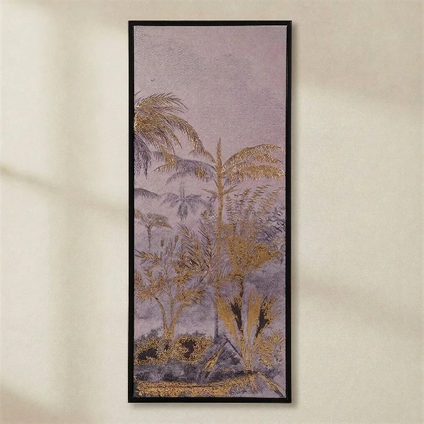 TH Altın Varaklı Tablo42X102 Cm 1