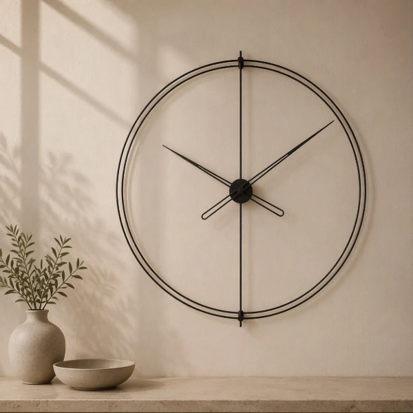 Timelesssimple110 Siyah Duvar Saati 1