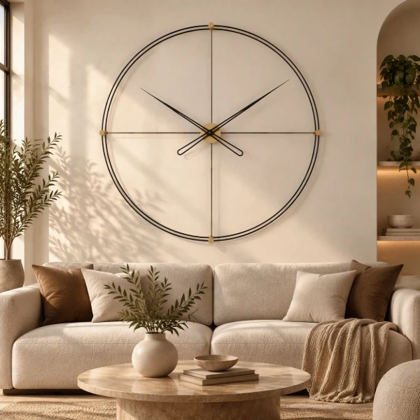 Timelesslarge200 Gold Siyah Duvar Saati 1