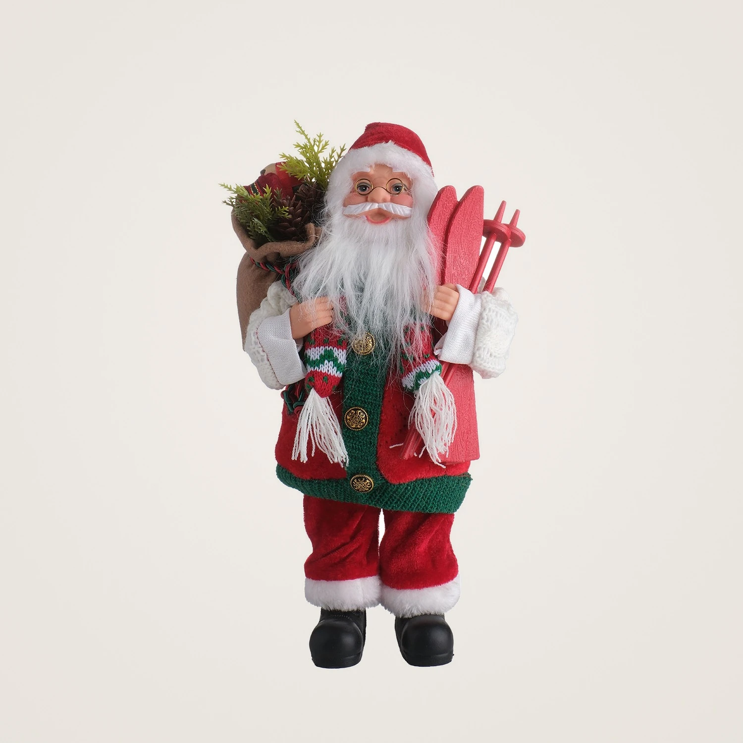TH Noel Baba Ayakta Duran Çantalı 30 Cm 4
