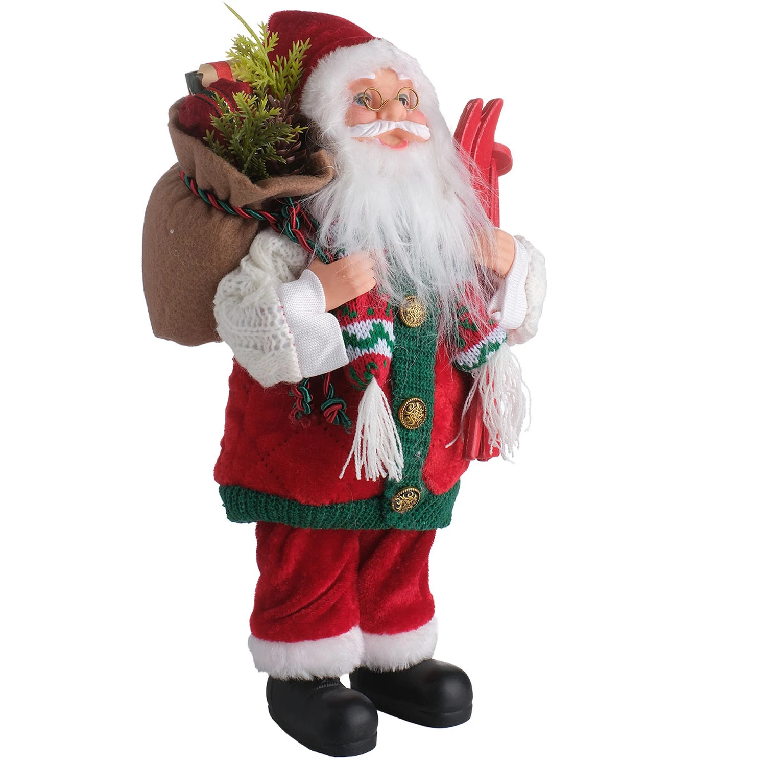 TH Noel Baba Ayakta Duran Çantalı 30 Cm 6