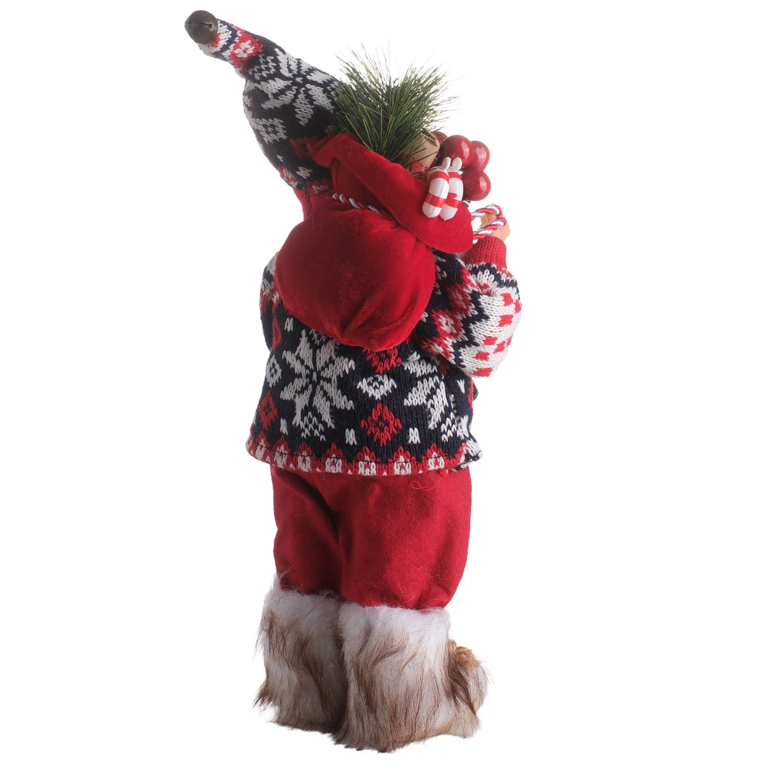 TH Noel Baba Ayakta Duran Çantalı Fener30Cm 5