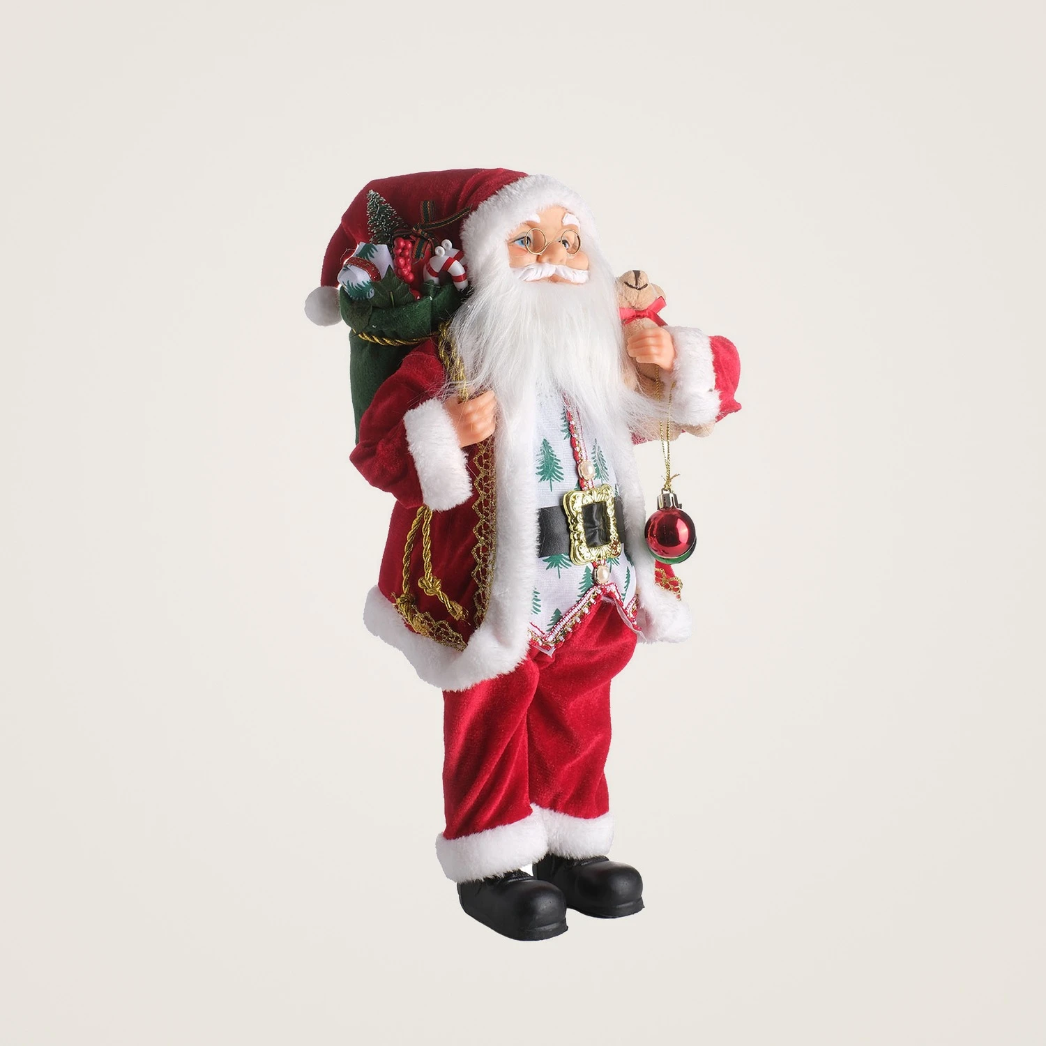 TH Noel Baba Ayakta Duran Çantalı 46 Cm 3