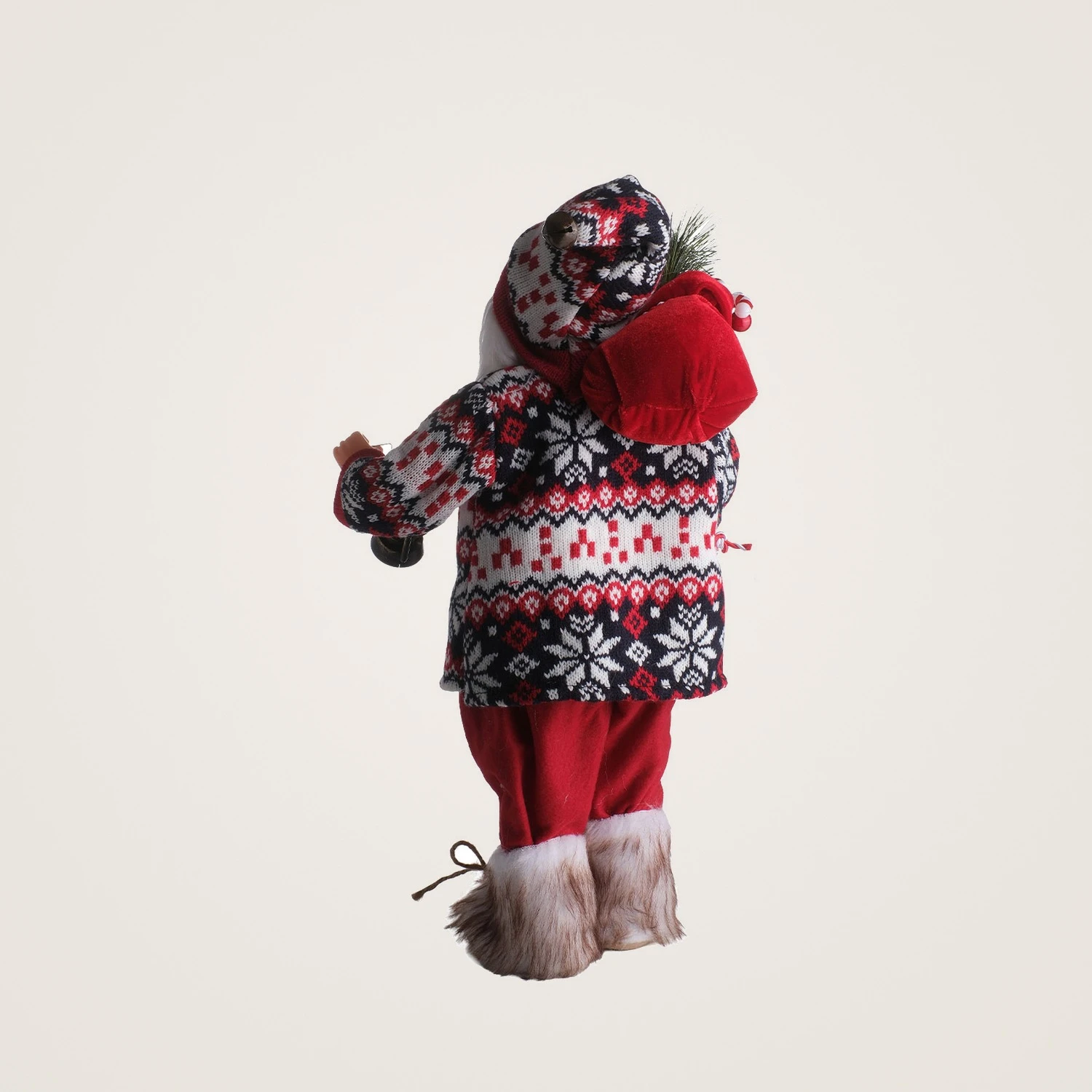 TH Noel Baba Ayakta Duran Çantalı Fener45Cm 2