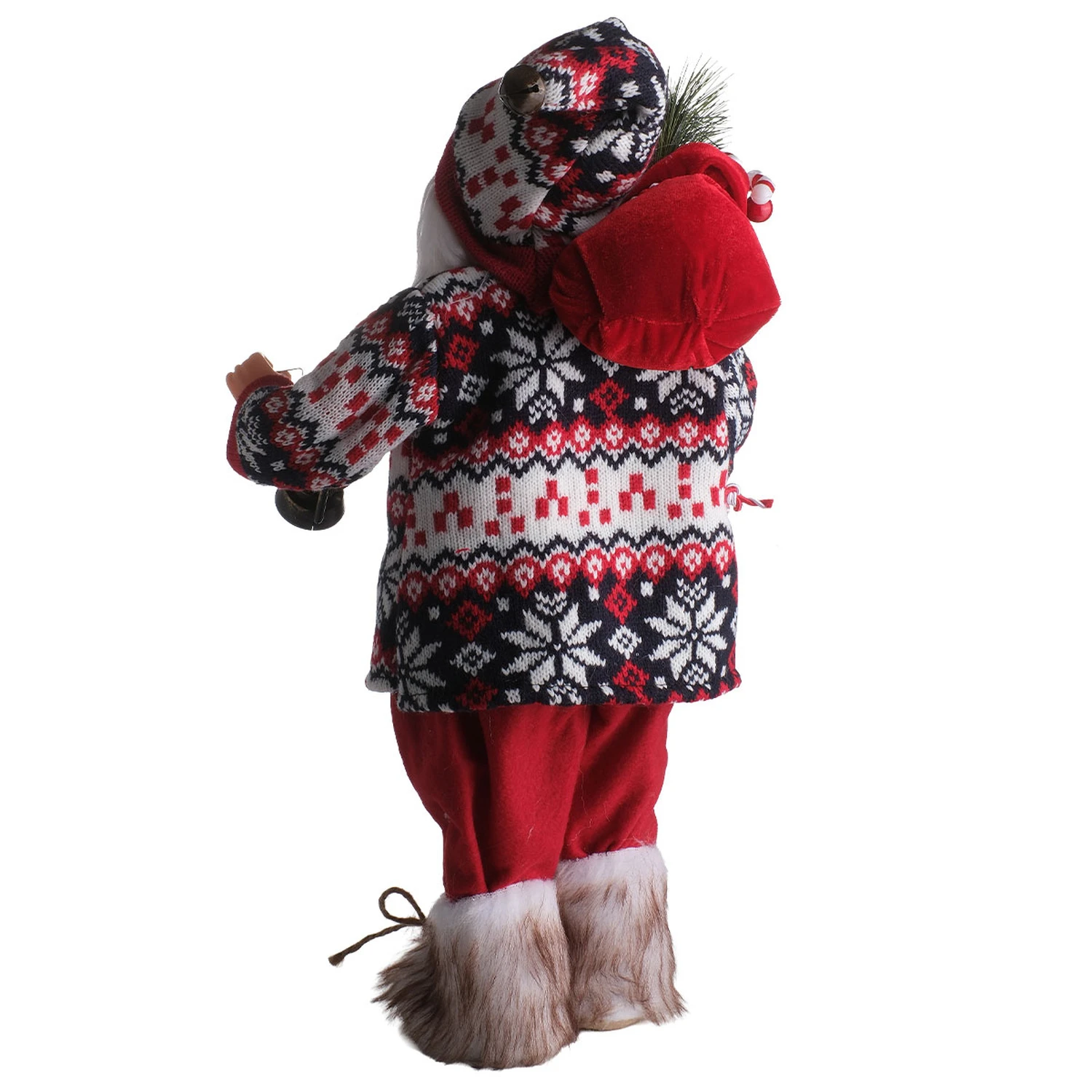 TH Noel Baba Ayakta Duran Çantalı Fener45Cm 5