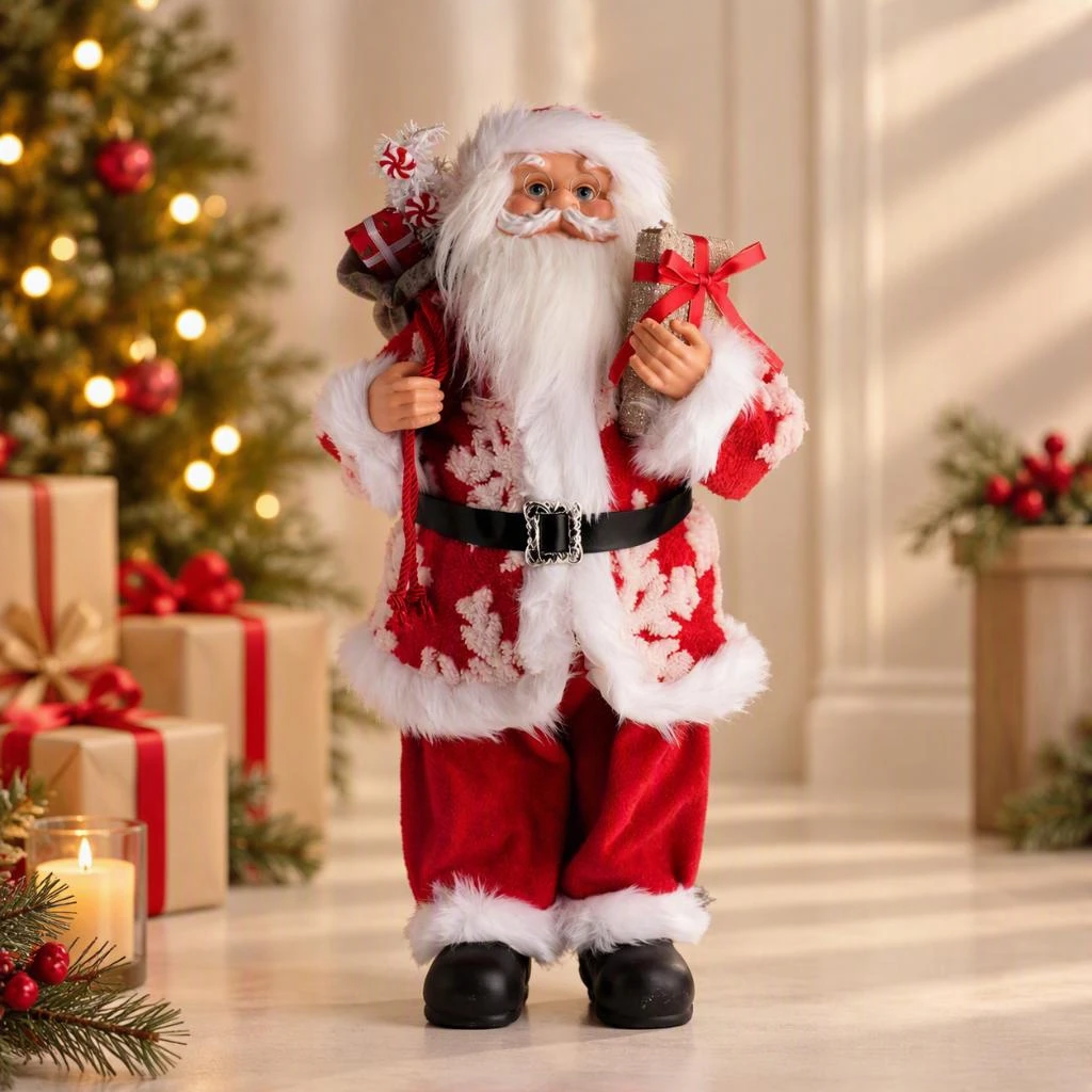 TH Noel Baba Ayakta Hediye Çantalı 60Cm 6