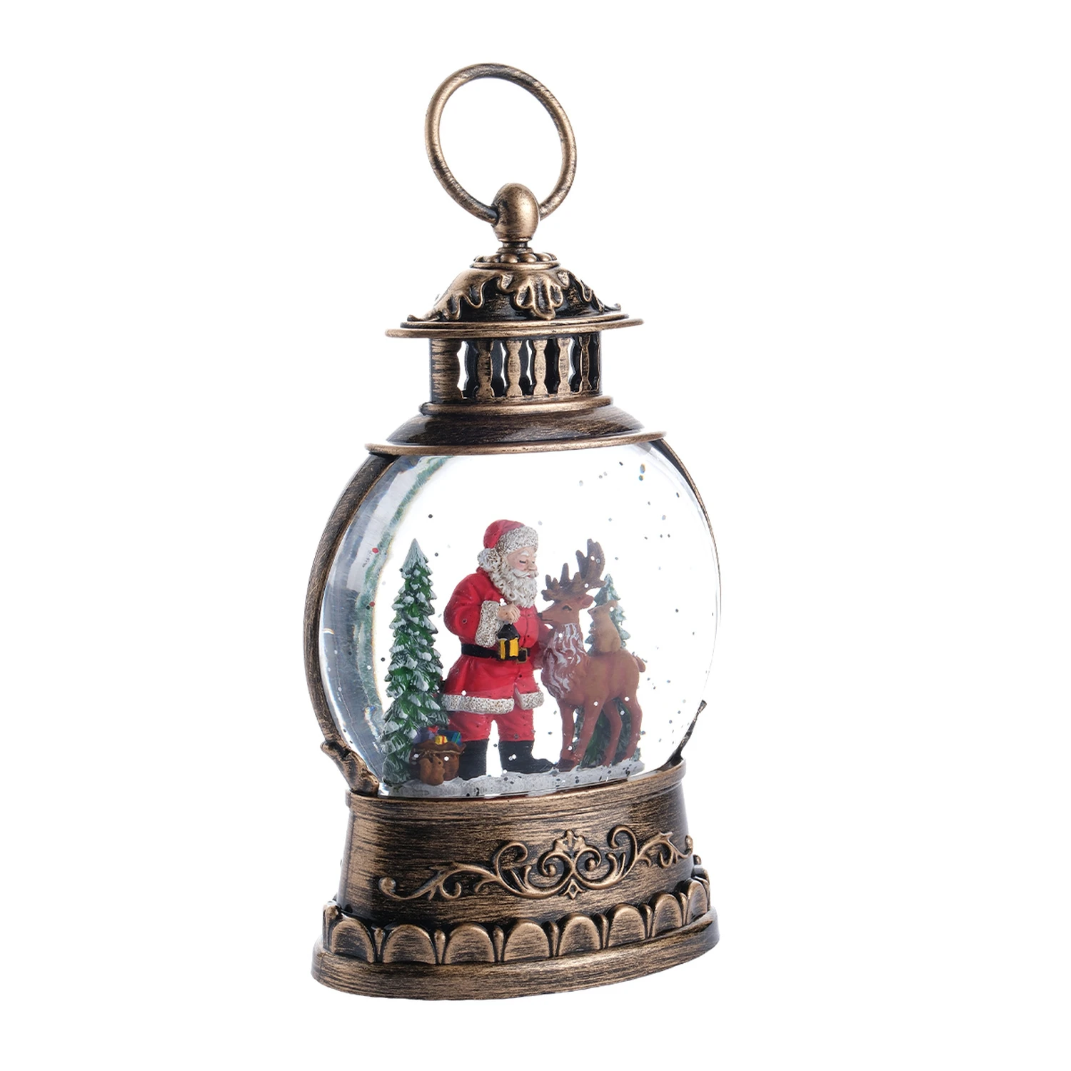 TH Geyikli Noel Baba Premium Kar Küresi 8