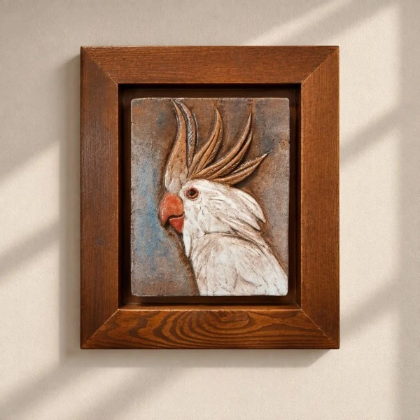 TH Kuş Figürü Dekoratif Pano 2 30X26 Cm 1