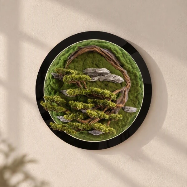 Led Işıklı Yuvarlak Bonsai Tablo-2 1