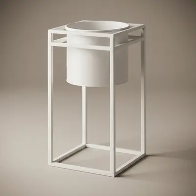 Saksı 60 x 30 x 30 Cm Beyaz 2