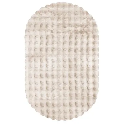 Yumuşak Tavşan Post Halı Oval Taş 2