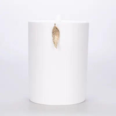 Leaf Çöp Kovası Beyaz Altın 2