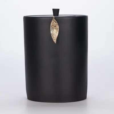 Leaf Çöp Kovası Siyah Altın 2