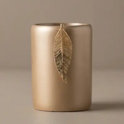 Leaf Diş Fırçalık Vizon Gümüş