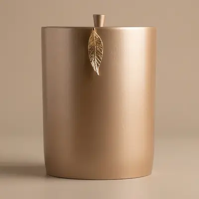 Leaf Çöp Kovası Vizon Altın