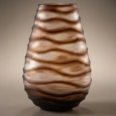 TH Cam Vazo Brown 18x18x29 Cm