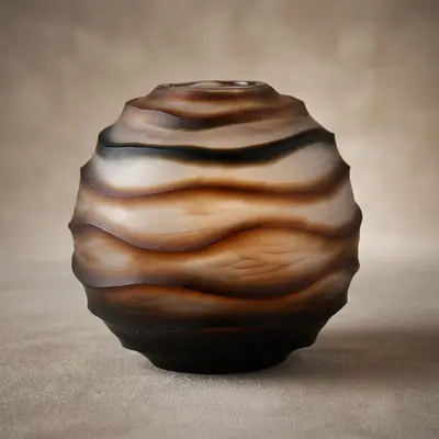 TH Cam Vazo Brown 18x18x16 Cm