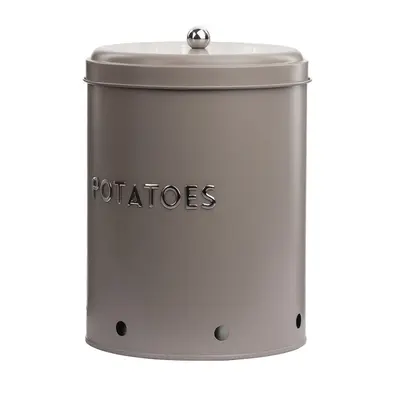 TH Galvaniz Metal Gri Potato Kutusu 2