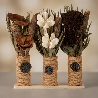 TH Saksıda Kuru Çiçek Natural