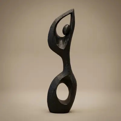 TH Soyut Kadın Dekoratif Obje 14X6X50 Cm