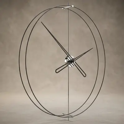 Timelesssimple90 Silver Duvar Saati 2