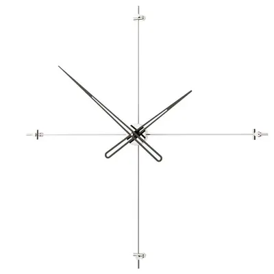 Compass90Silver Dekoratif Duvar Saati 2