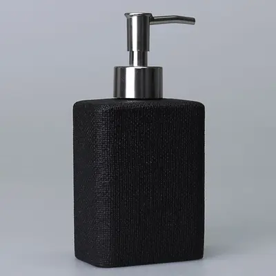 Linen Sıvı Sabunluk Siyah 2