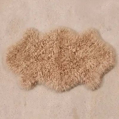 Tüy Dökmez Tavşan Tüyü Halı Camel 15 2