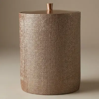 Linen Çöp Kovası Vizon