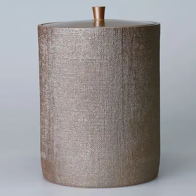 Linen Çöp Kovası Vizon 2