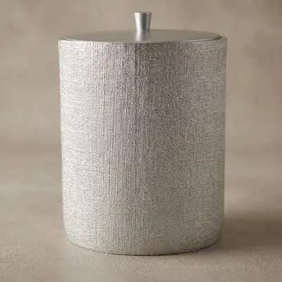 Linen Çöp Kovası Gümüş