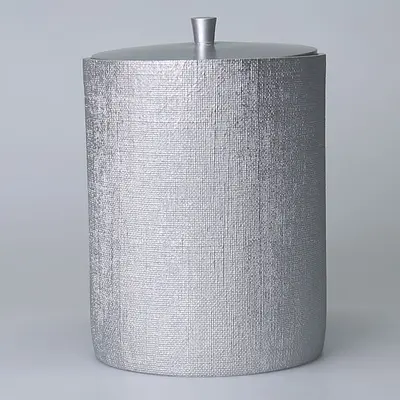 Linen Çöp Kovası Gümüş 2