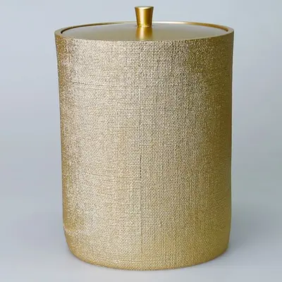 Linen Çöp Kovası Altın 2