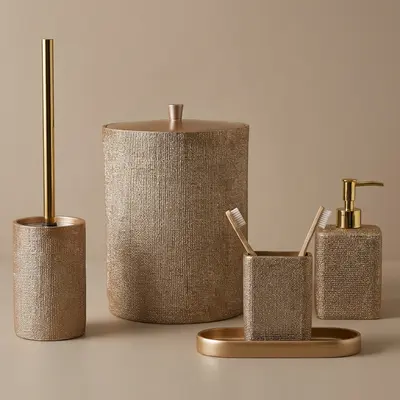 Linen Banyo Seti Vizon