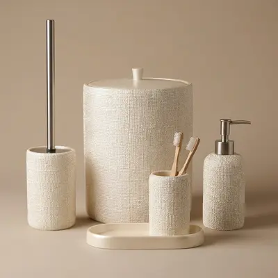 Natural Banyo Seti İnci