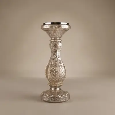 TH Dekoratif Şamdan Cam Ledli Küçük