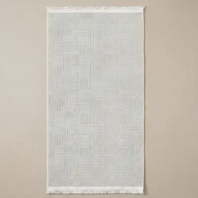 Şönil Dokuma Halı Beyaz 180x300 cm